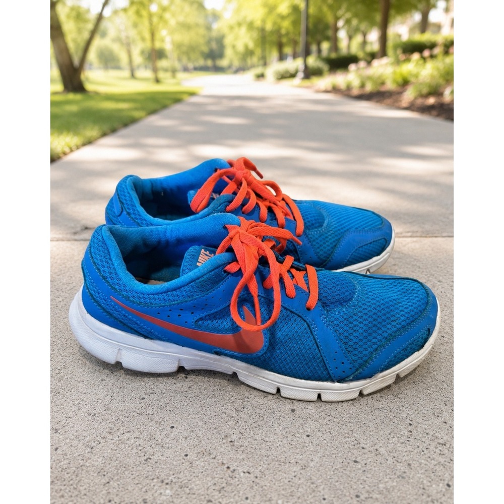 Nike Flex Experience RN 2 Womens Running Shoes Blue Orange 599548-400 Size 8.5